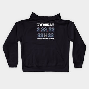 twosday tuesday february 22nd 2022 Kids Hoodie